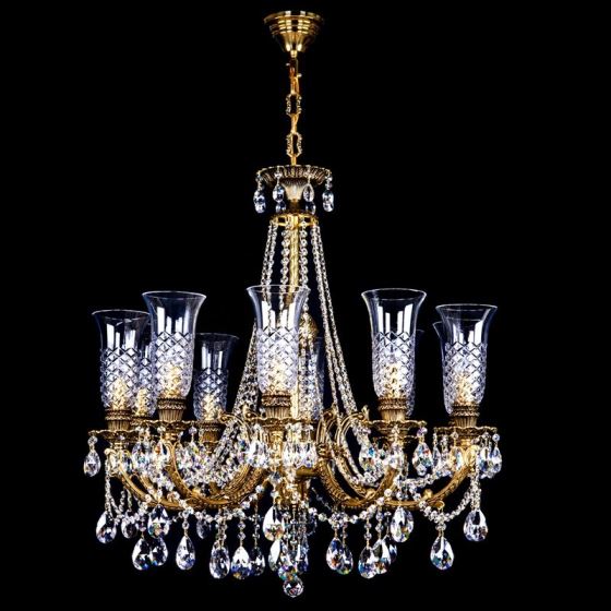 Brass Crystal Chandelier ARTLIGHT0008-10-20 BRASS ANTIQUE CE