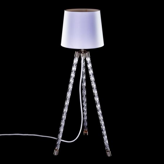 Contemporary table lamp HOOPS 01-TL-NI-LSW