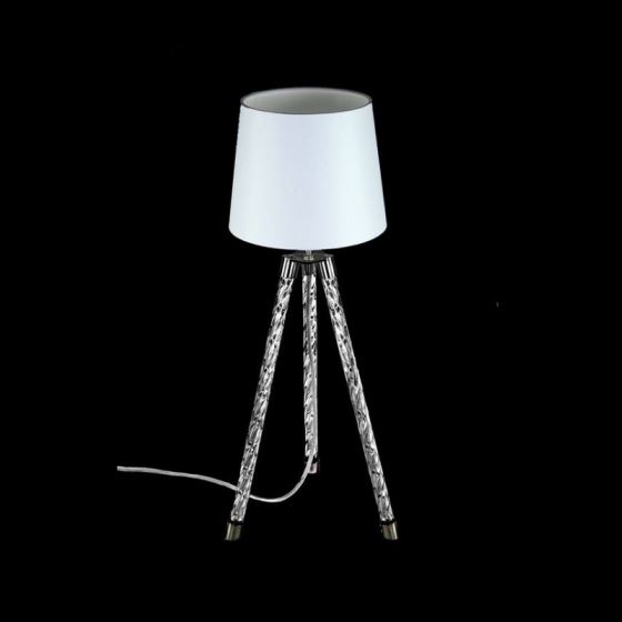 Contemporary table lamp HOOPS 02-TL-NI-LSW