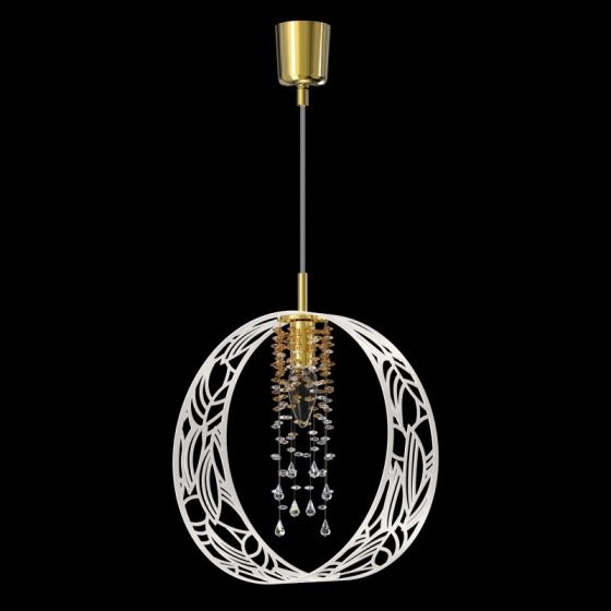 Contemporary pendant light RING 01-CH-PB KW-CE CC 8003