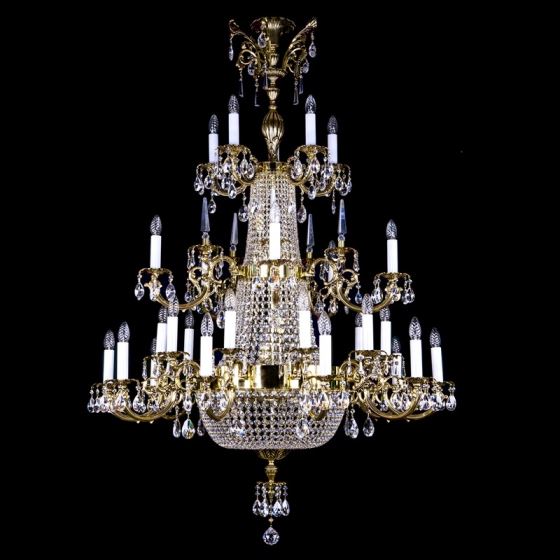 Large Brass chandelier ARABELA 1200x1700 POLISHED CE