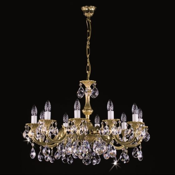 Brass chandelier ALICE X. BRASS ANTIQUE CE - 8003