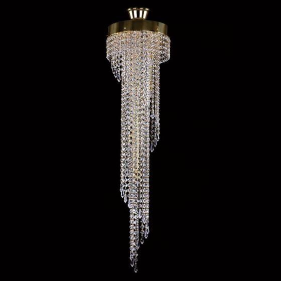 Crystal Light Fitting SPIRAL 250x1000 DROPS CE
