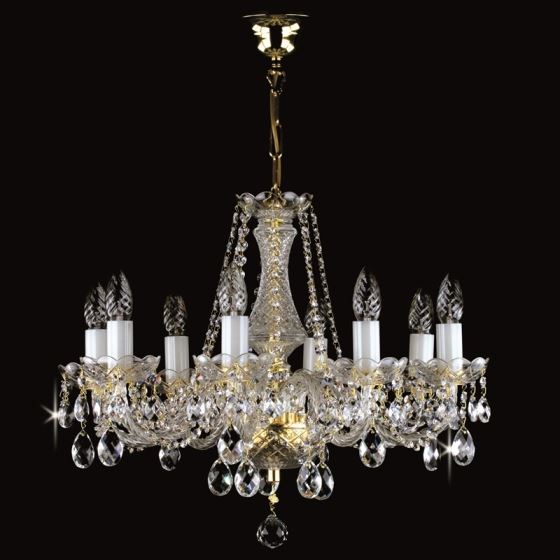 Crystal chandelier RADKA VIII. FULL CUT R14 WHITE CE