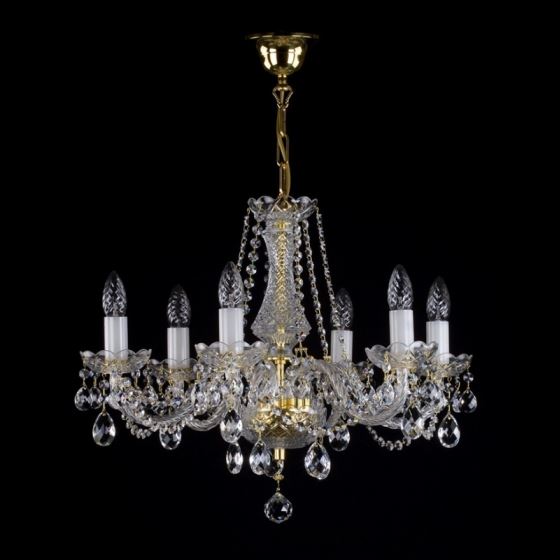 Crystal chandelier RADKA VI. FULL CUT R14 WHITE CE