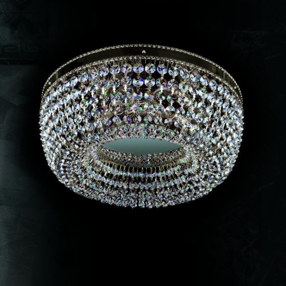 Crystal basket light SOFIA DIA 350 NICKEL CE