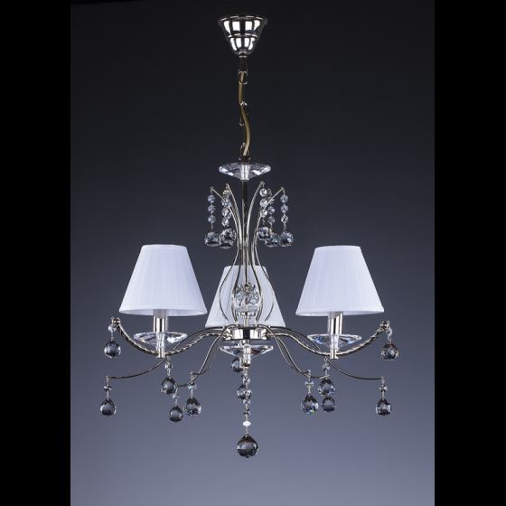 Crystal chandelier CHANTAL III. NICKEL CE - 8006 - CH 024