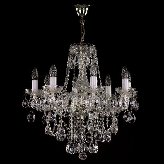 Crystal chandelier JESSICA VIII. NICKEL CE
