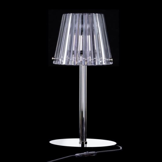 Contemporary table lamp HOOPS CRYSTAL 02-TL-NI-HCC