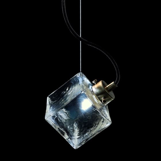 Contemporary lighting fixture DANCING CUBE-CLEAR-MB
