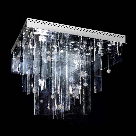 Contemporary Ceiling Lighting Fixture KINGDOM OF ICE 01-CH-NI-DG-CE