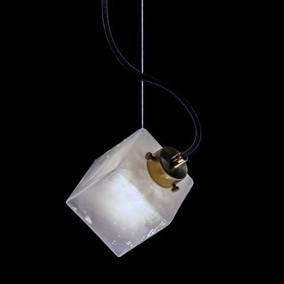 Contemporary lighting fixture DANCING CUBE-MILKY WHITE-MB