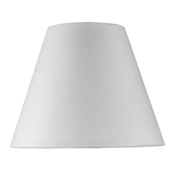 White smooth fabric lamp shade