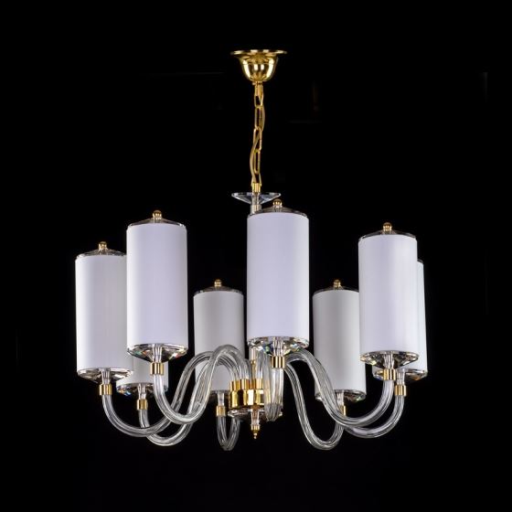 Contemporary Chandelier TUBUS 01-CH-PB-CE-LSW