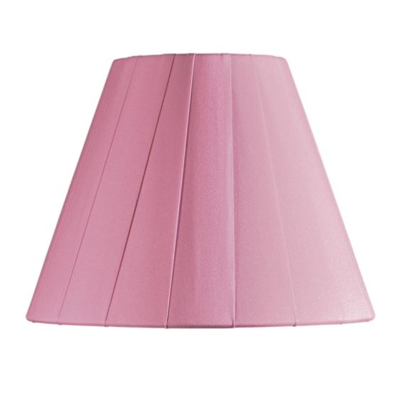 Pink folded fabric shade