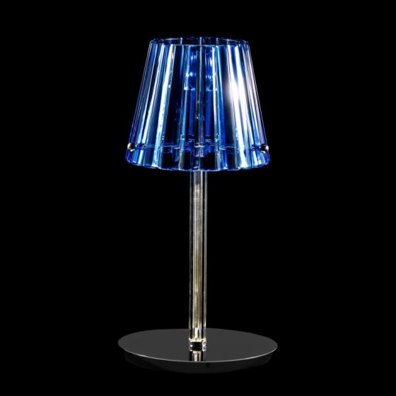 Contemporary table lamp HOOPS CRYSTAL 02-TL-NI-HOB
