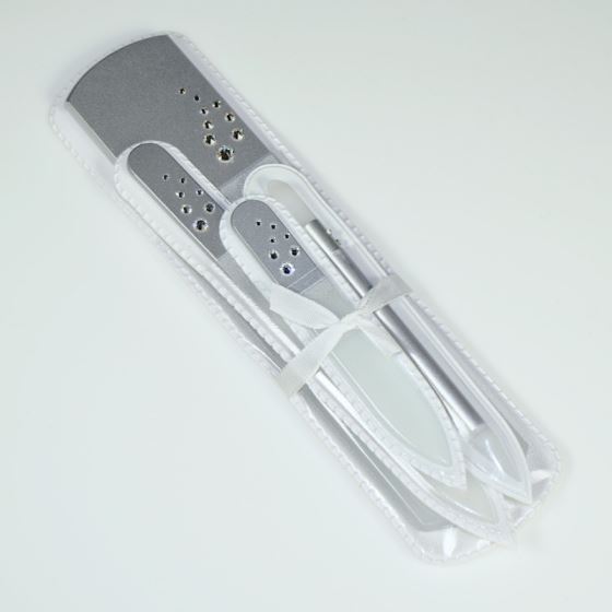 Glass files - gift set silver