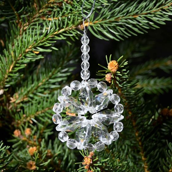Decoration snowflake clear