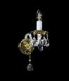 Brass Crystal Wall Lamp CHLOE I. BRASS ANTIQUE CE