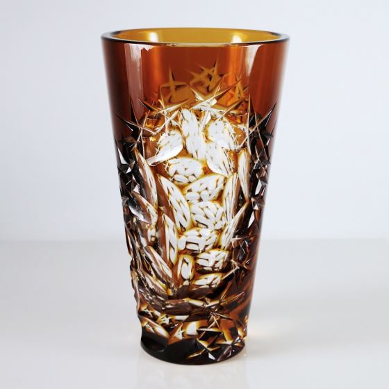 Glass vase - ornament, height 23 cm