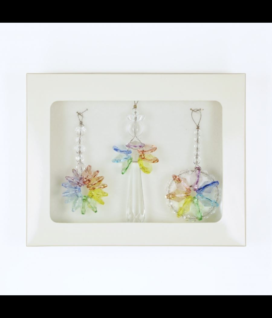 Chakra crystal decorations 3pcs gift set