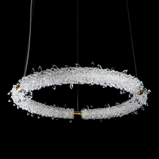 Contemporary pendant chandelier GLACEE 01-CH-MB