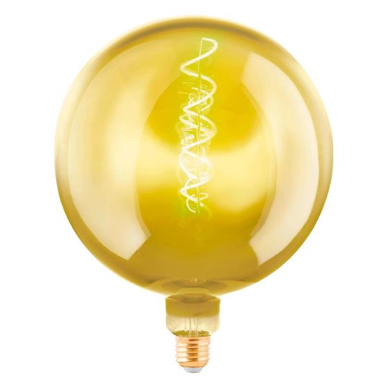LED bulb E27 4W 1900K warm white, dimmable, colour GOLD (EGLO 110096)