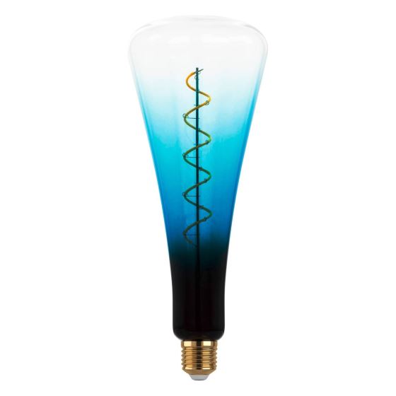 LED bulb E27 4W 2000K warm white, dimmable, colour BLACK-BLUE-CLEAR (EGLO 12274)