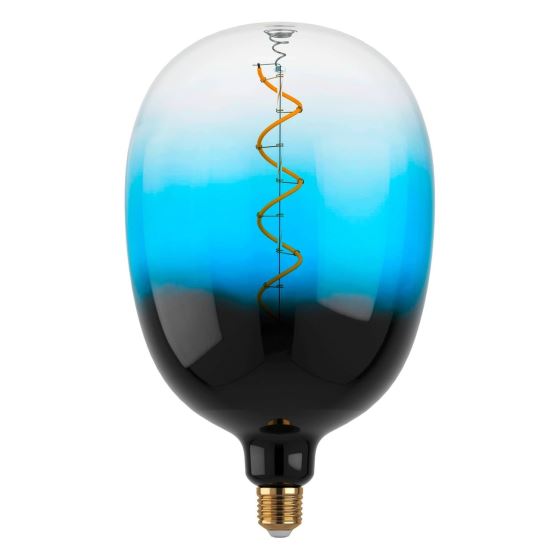 LED bulb E27 4W 2000K warm white, dimmable, colour BLACK-BLUE-CLEAR (EGLO 12552)