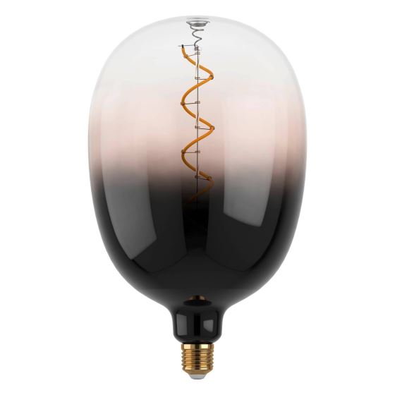 LED žárovka E27 4W 1800K teplá bílá, stmívatelná, barva ČERNO-ŠEDÁ (EGLO 12588)