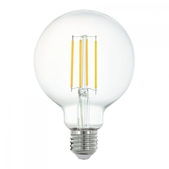 LED bulb E27 6W 2700K warm white, dimmable, colour CLEAR (EGLO 12229)