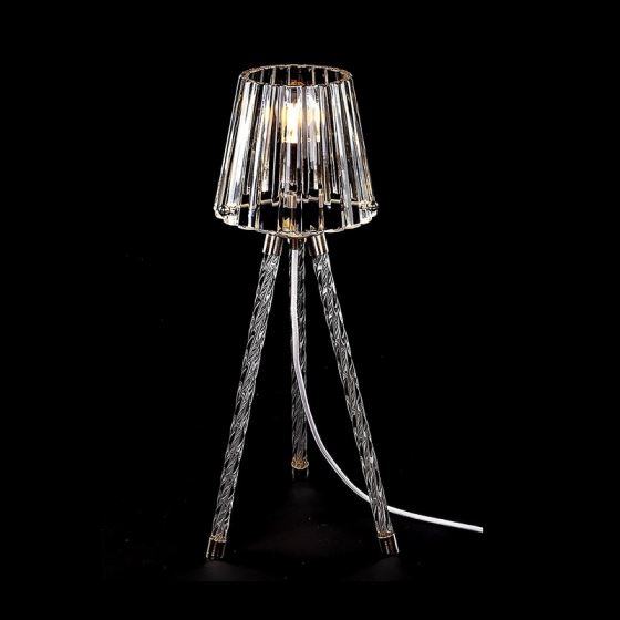 Contemporary table lamp HOOPS CRYSTAL 01-TL-NI-HCC