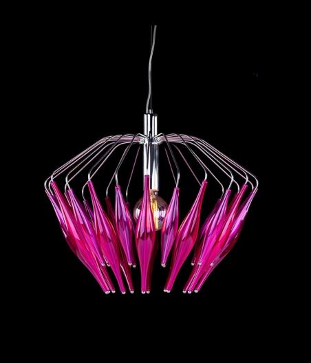 Contemporary Pendant Lamp FLEUR 02-CH-NI